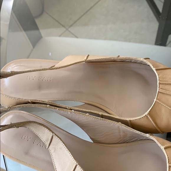 BY FAR Shoes - BY FAR Tan Leather Mules Classic Design